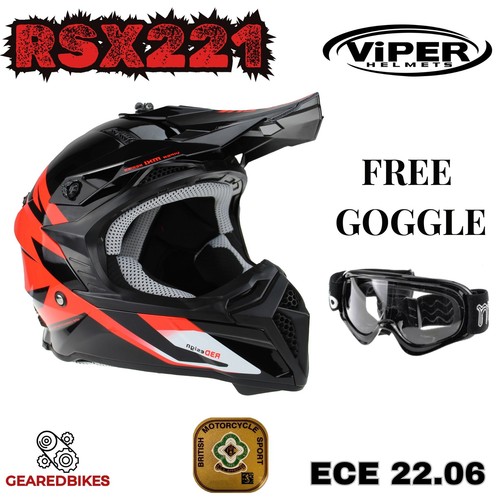 Casco motocross occhiali mx - motocross,