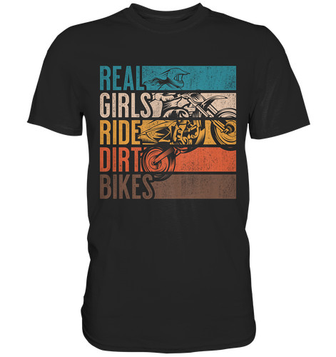 Maglietta real girls ride - maglietta,